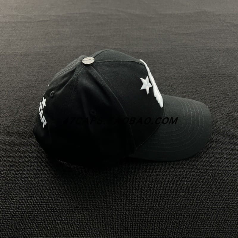 H*lst*r american hip hop adjustable peaked cap with rhinestone