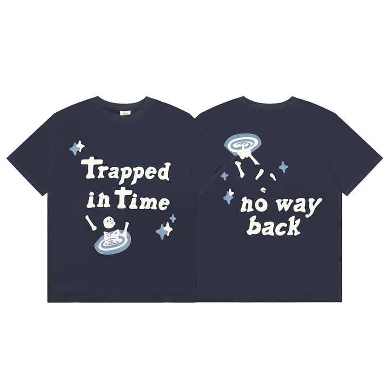 Broken Planet Puff Print Summer Cotton T-Shirt for Men and Women