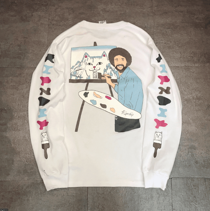 Ripndip Middle Finger Cat Long Sleeve Tee