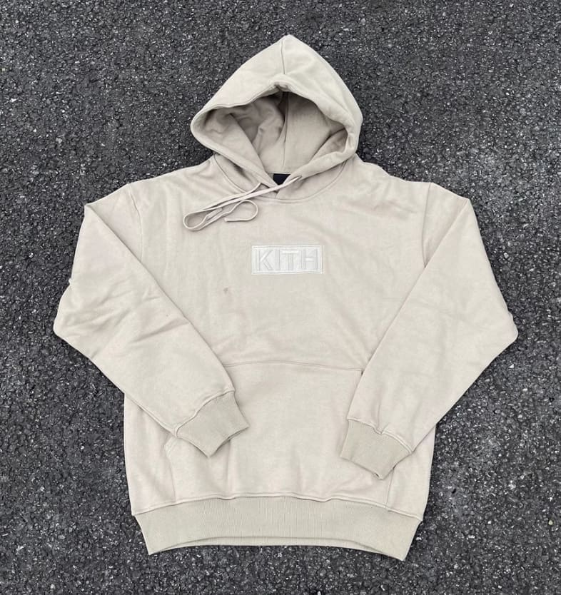Kith Box Logo Embroidered Fleece Sweater