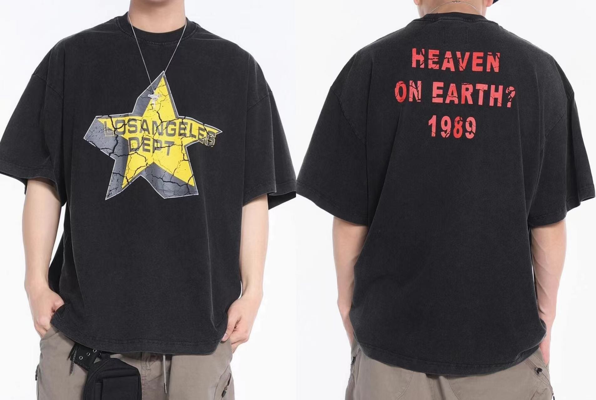 Life Gallery Dept Vintage Washed Half Sleeve Tee