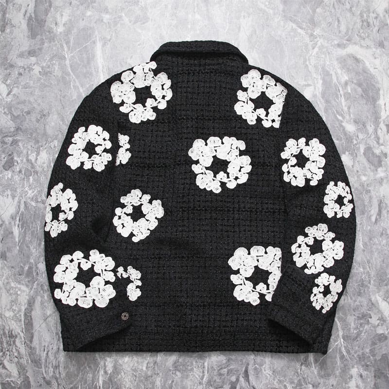 Denim Tears Embroidered Kapok Cardigan