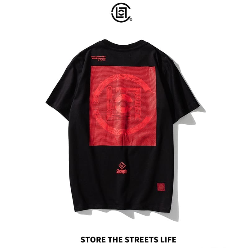 Clot Fujiwaro Chinese Print T-Shirt