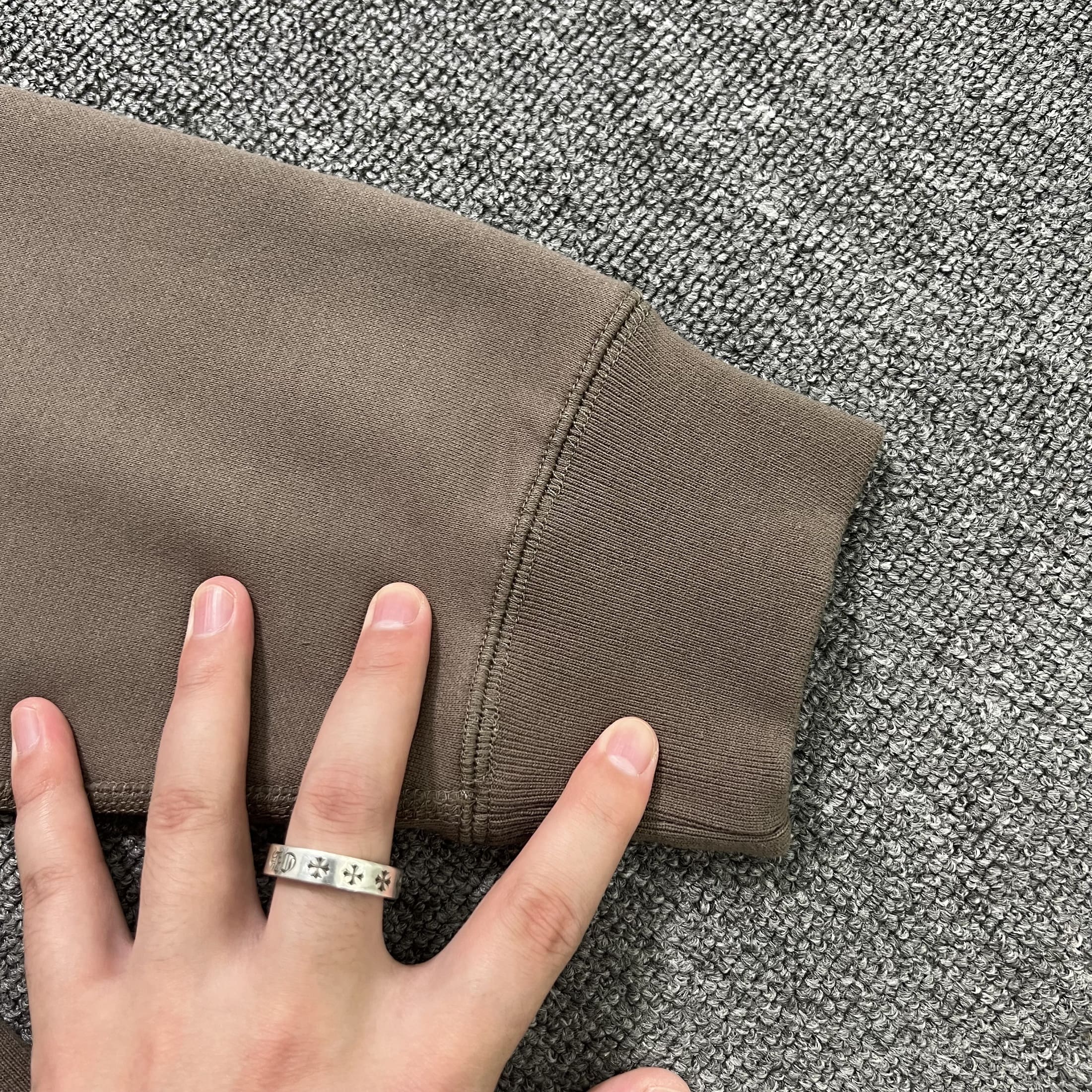 Noah Brown Cross Print Sweatshirt