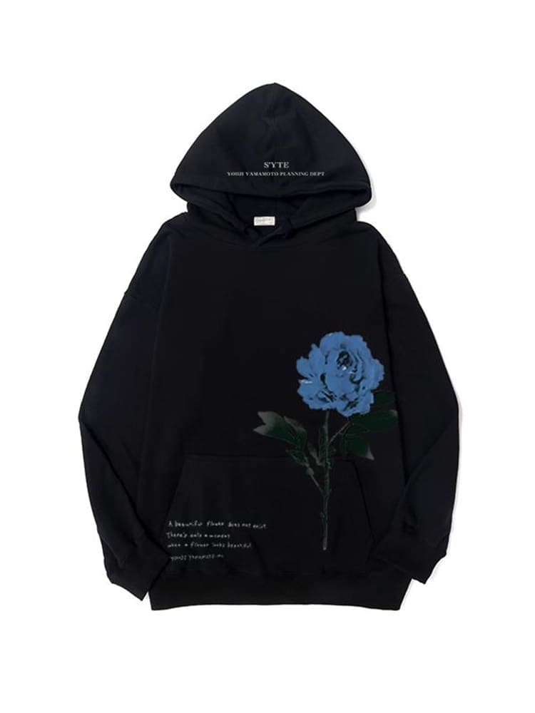 Yohji Yamamoto Rose Flower Sweatshirt