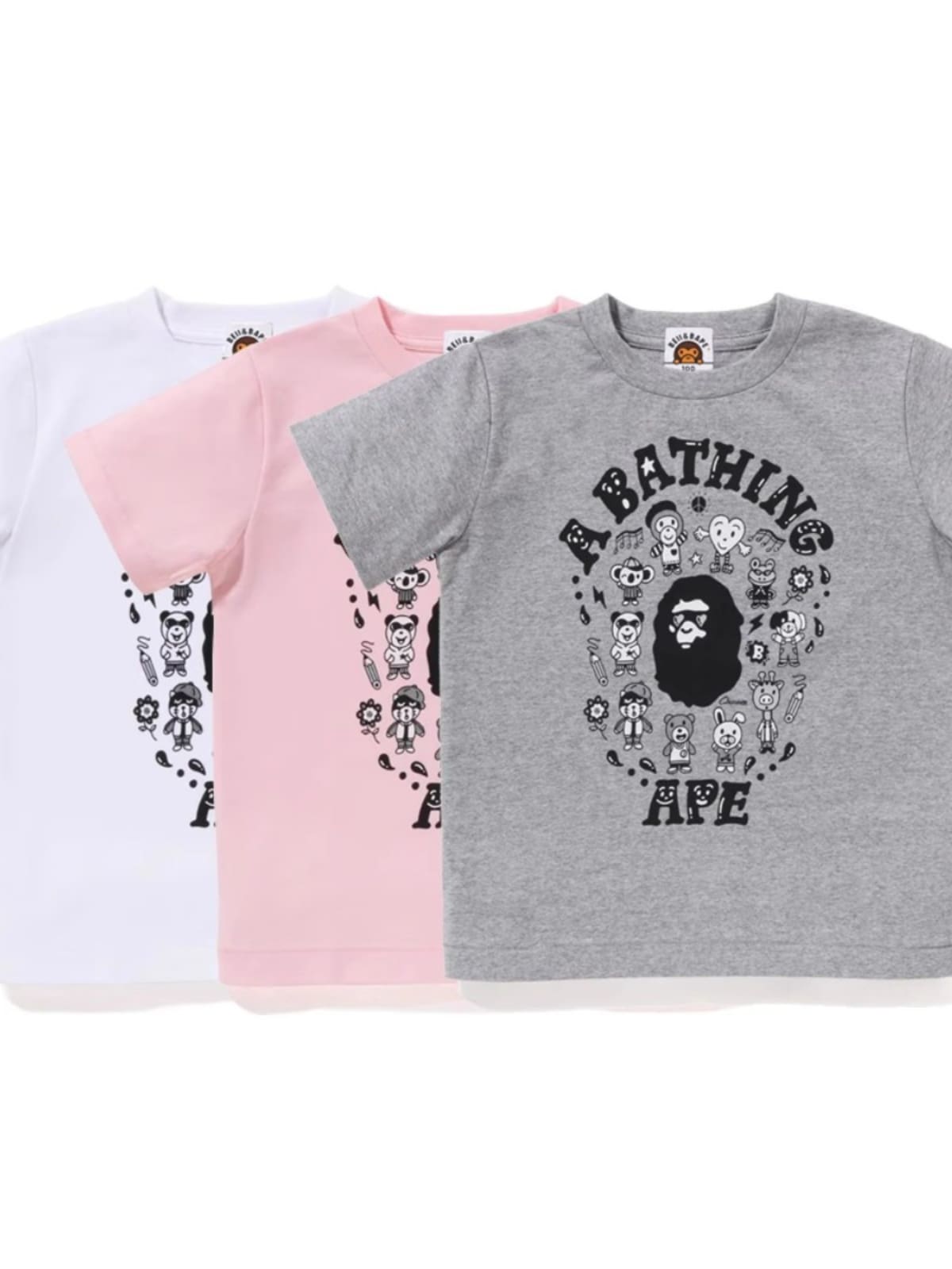 Bape Children’S Letter Print T-Shirt