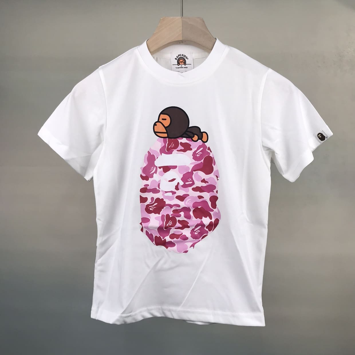 Bape Children’S Clothing Ape Head Camouflage Tee