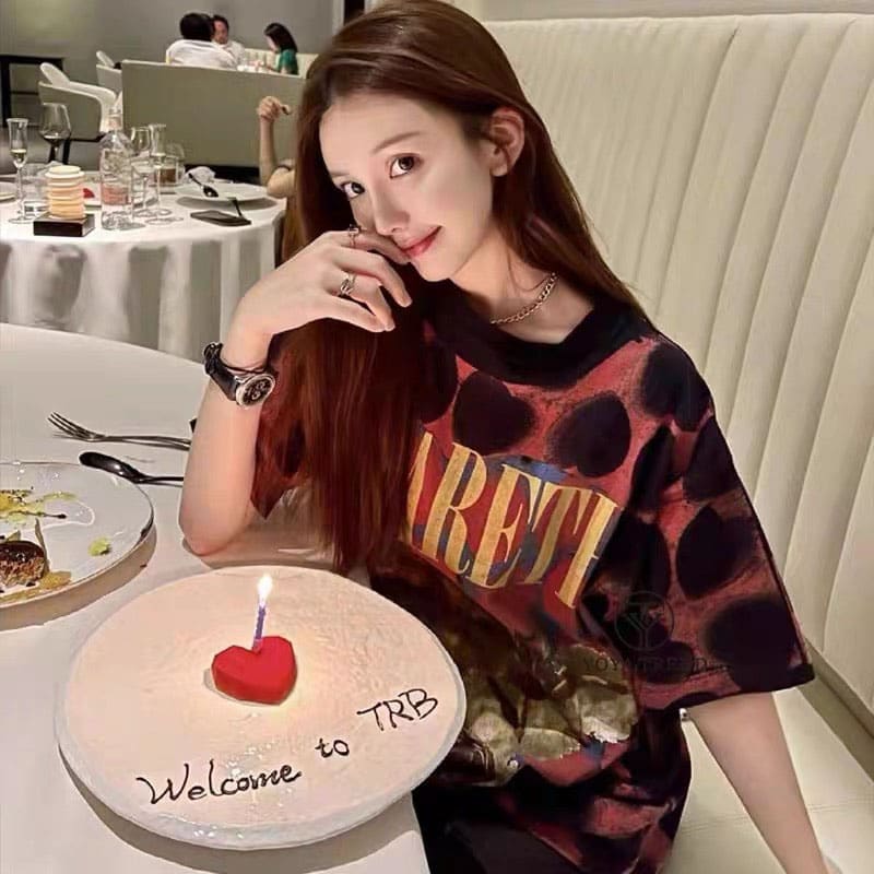 Saint Michael Angel Heart Box Washed T-Shirt for Men and Women