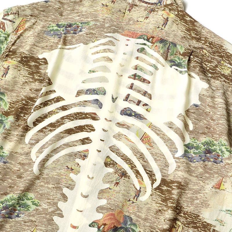 Kapital23Ss Hida Hehong Bones Hawaiian Print Shirt