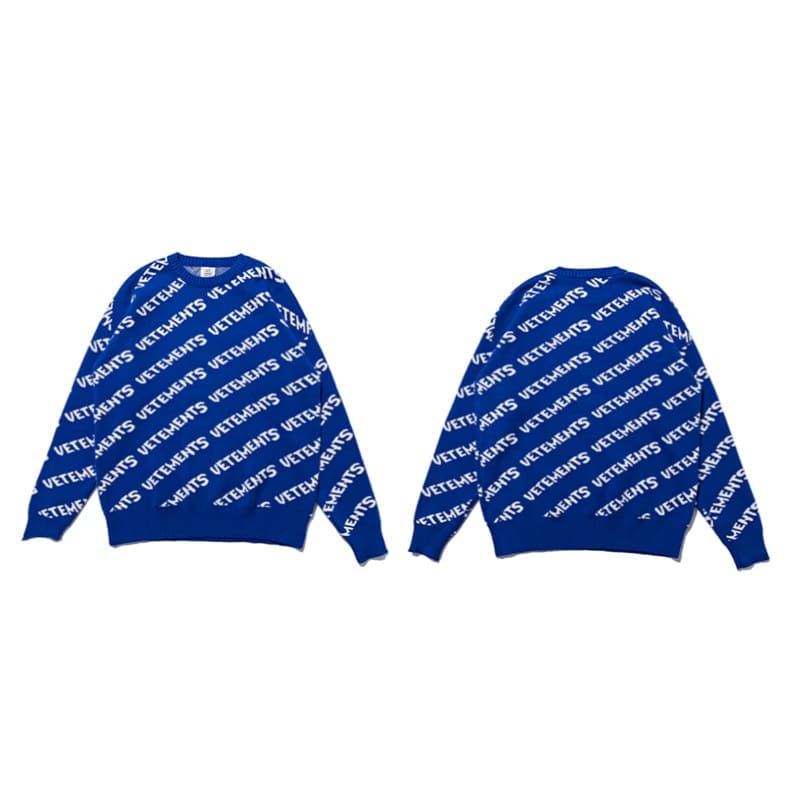 Vetements Klein Blue Sweater