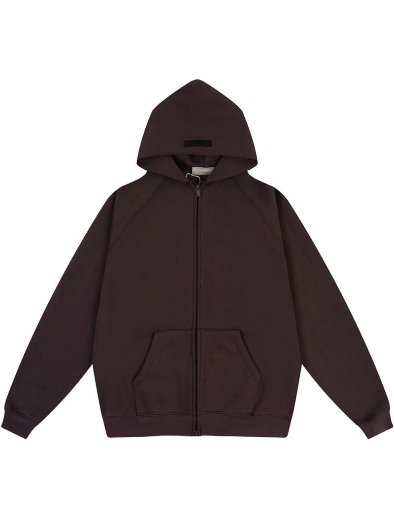 Essentials Amg Fog Double-Line Zipper Hoodie