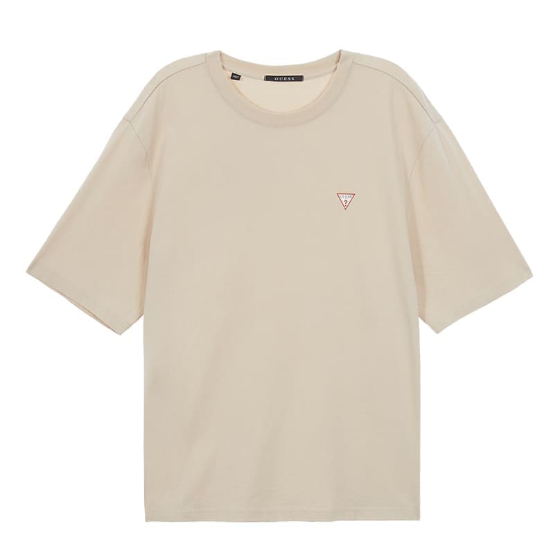 Guess Classic Inverted Triangle Print Short Sleeve T-Shirt for Couples