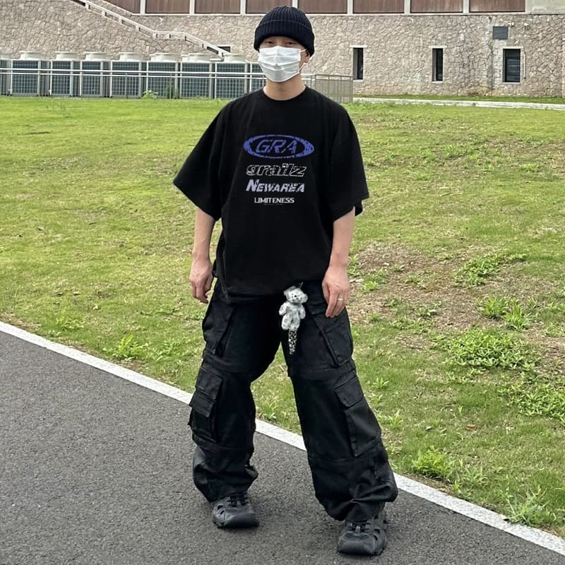 Grailz Talk Destroyed Letters Tee