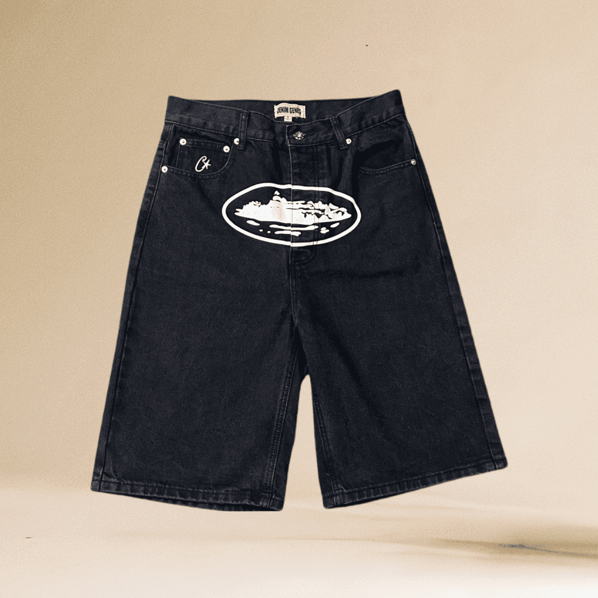 Corteiz Classic Printed American Straight Jeans West Coast Street Style