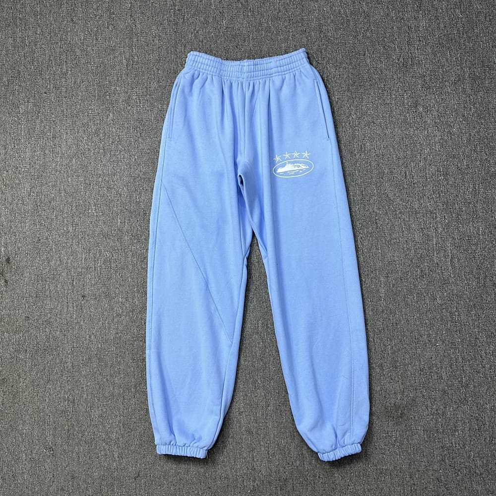 Corteiz Devil Island Star Print Velvet Padded Hoodie and Trousers Suit