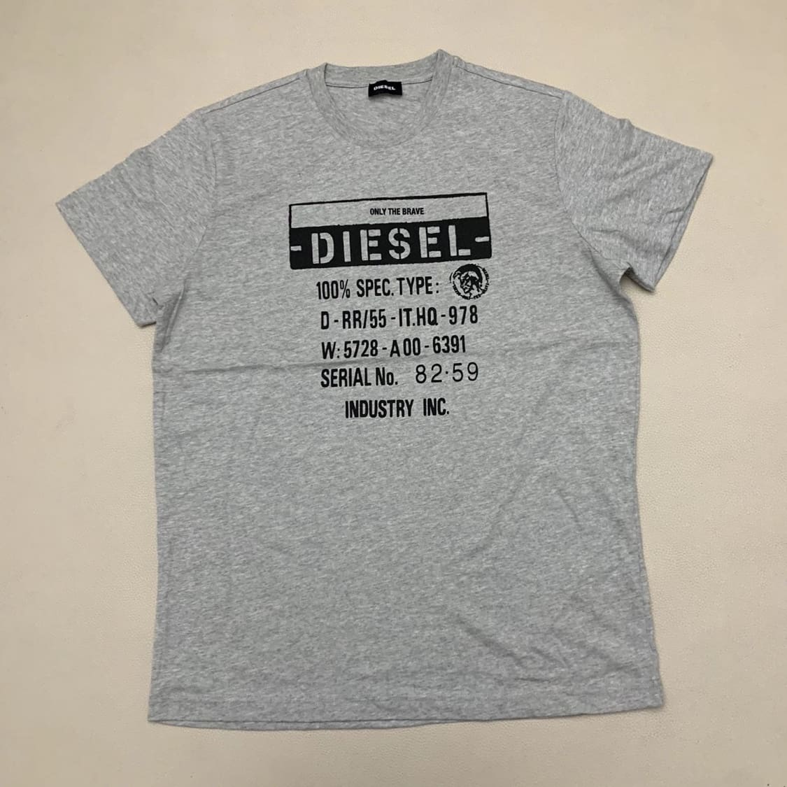 Diesel Italy T-DIEGO-S1 Cotton Printed Short Sleeve T-Shirt for Men