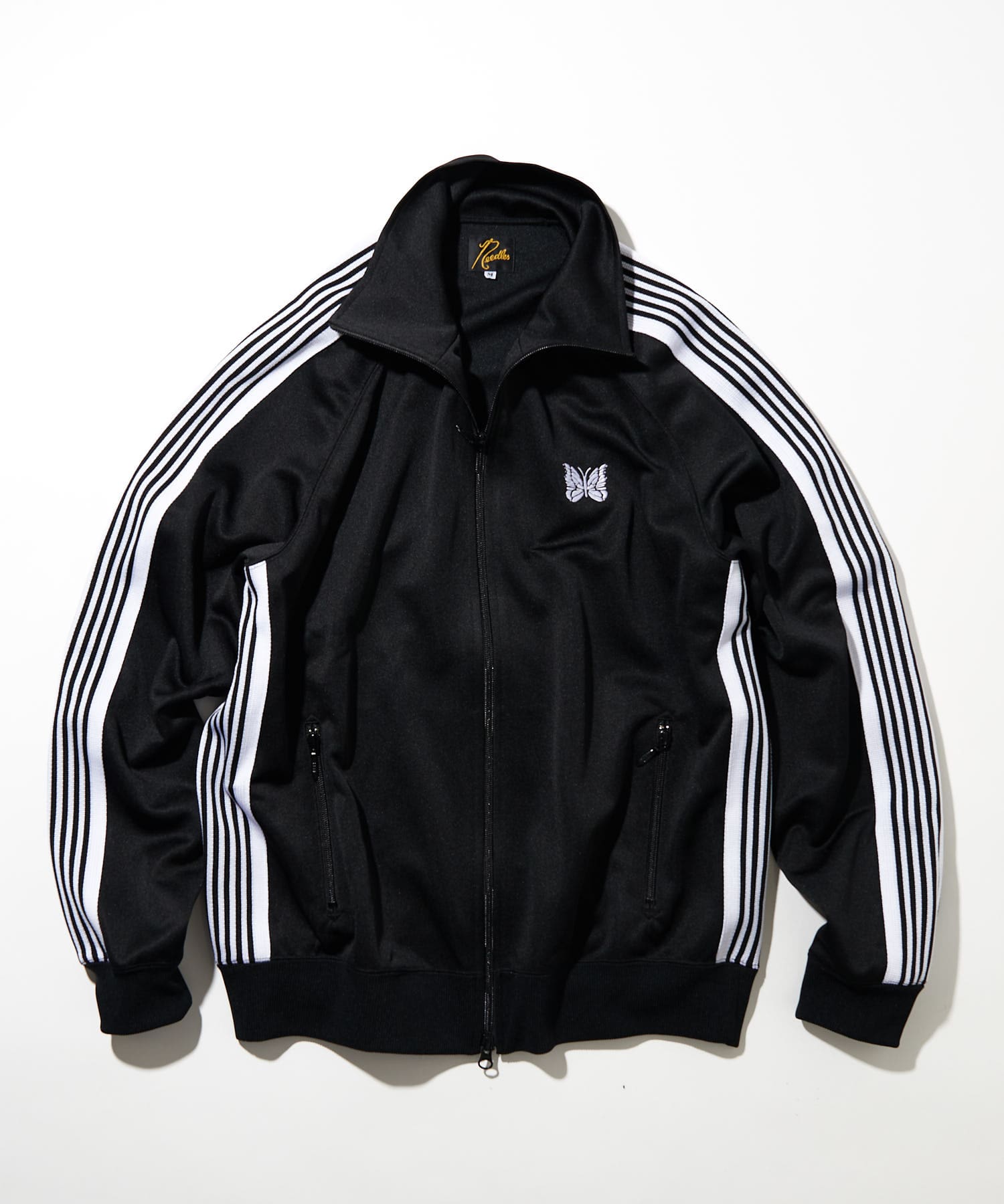 Needles Butterfly Embroidery Side Stripe Pants (Style 2)