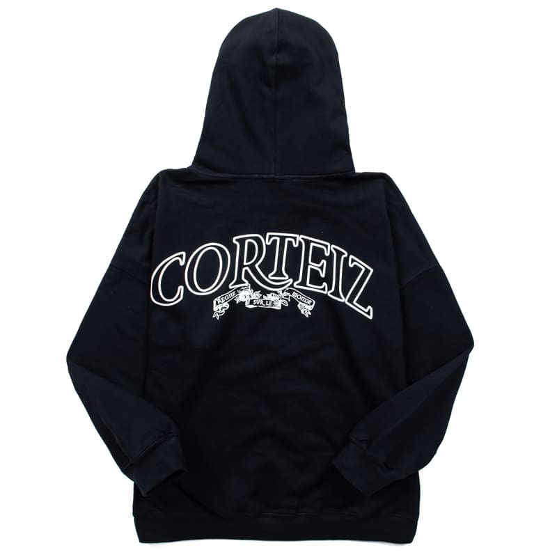 Corteiz Devil Island Large Logo Zipper Hooded Sweater for Men and Women