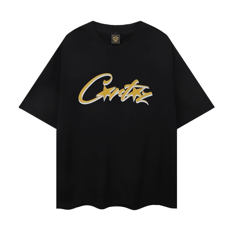 Corteiz Devil Island Graffiti Print T-Shirt for Men and Women High Street Retro Style