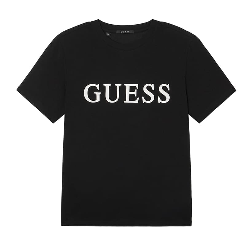 Guess Classic Inverted Triangle Print Short Sleeve T-Shirt for Couples