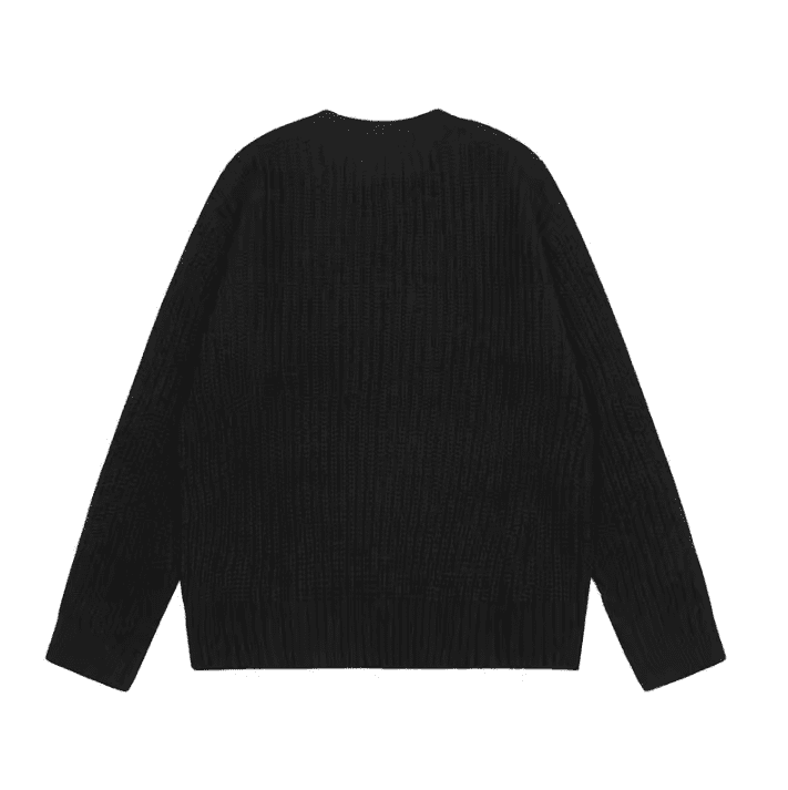 Represent Gold Small Icon Mohair Loose Sweater for Men and Women