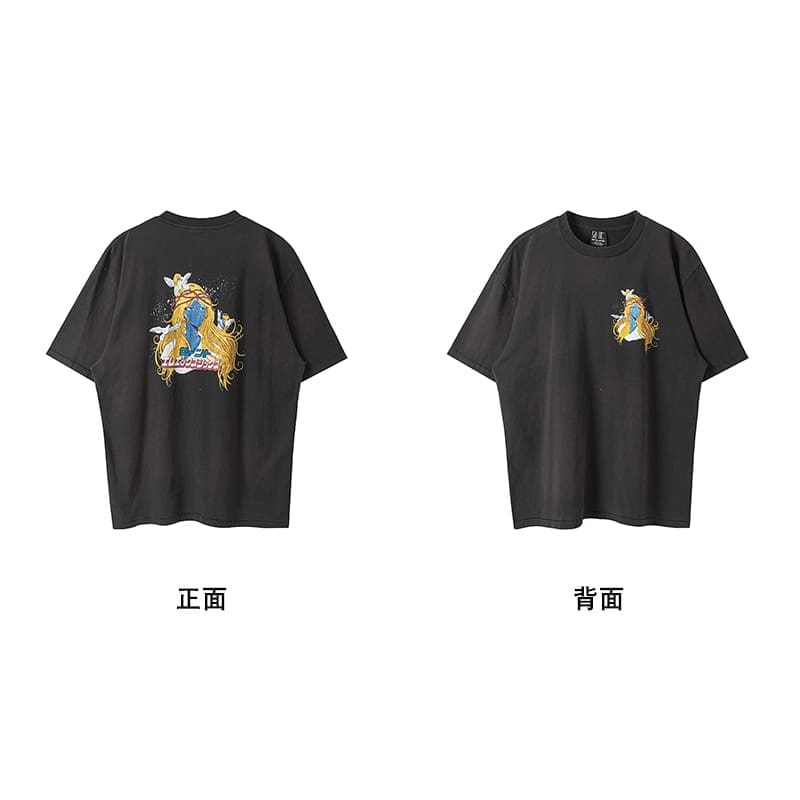 Saint Michael Vintage Short-Sleeved T-Shirt European Hip Hop Niche Style