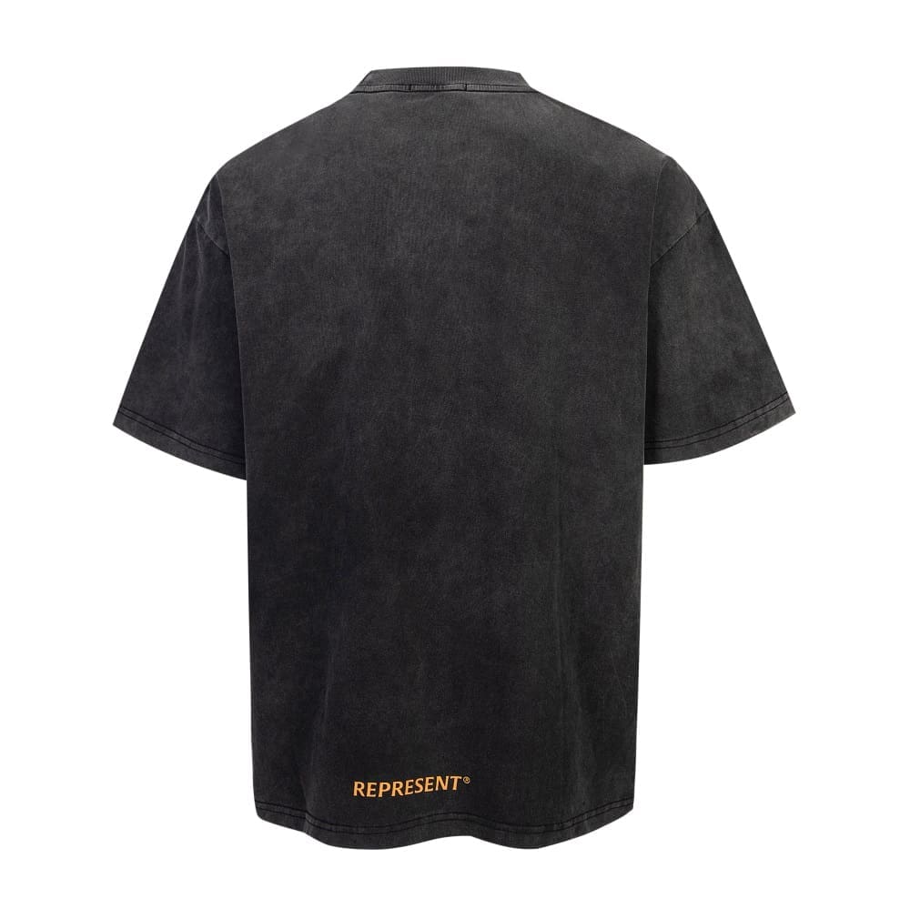 Represent Retro Washed High Street Loose Cotton T-Shirt for Men and Women