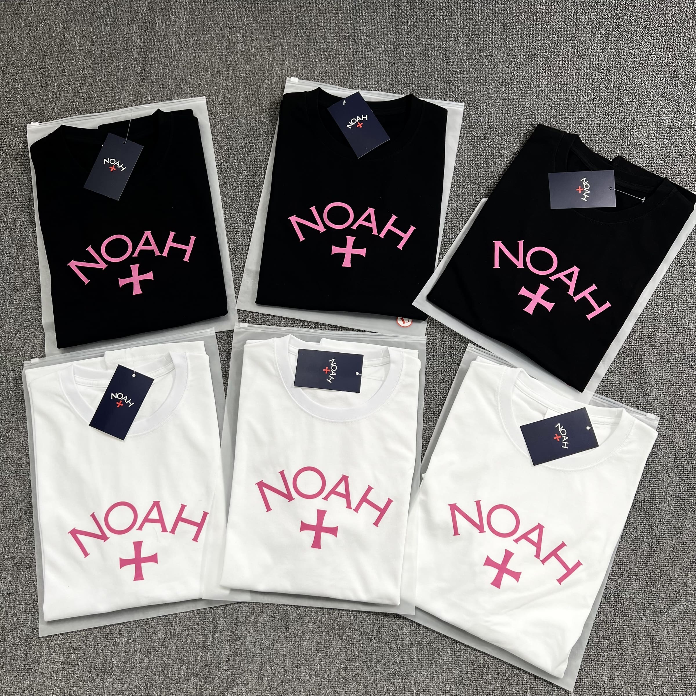 Noah Pink Cross Logo Tee