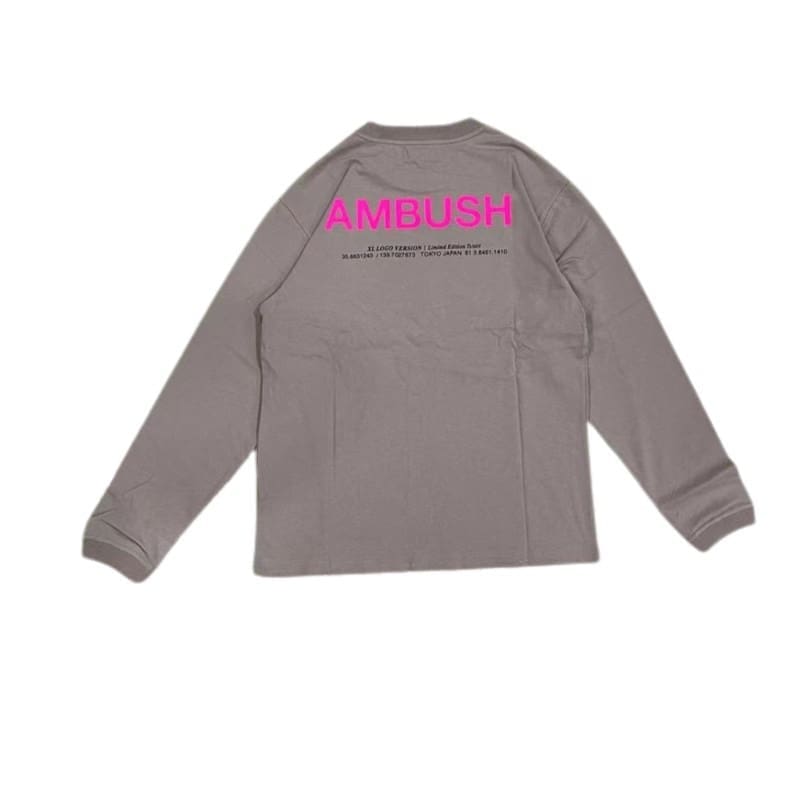 Amush 19Ss Large Logo Long Sleeve Tee