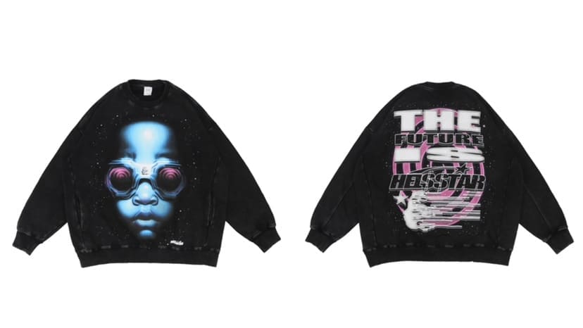 H*lst*r letter print high street hoodie