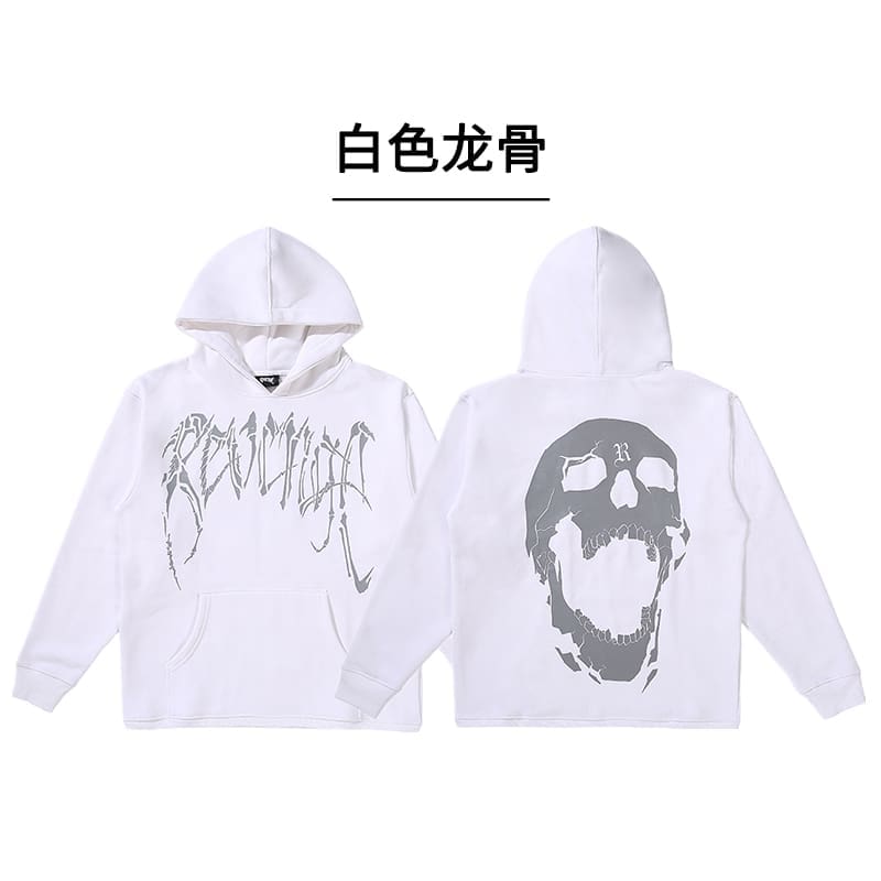 Revenge Style Black Skull Logo Hoodie 2