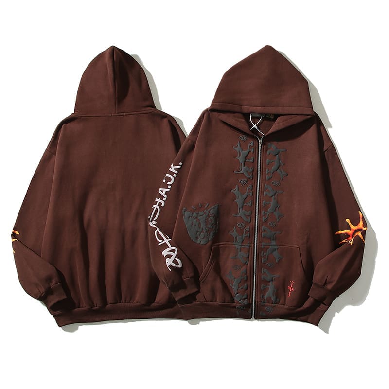 Travis Scott Cactus Jack Mastermind Zipper Hoodie Coat