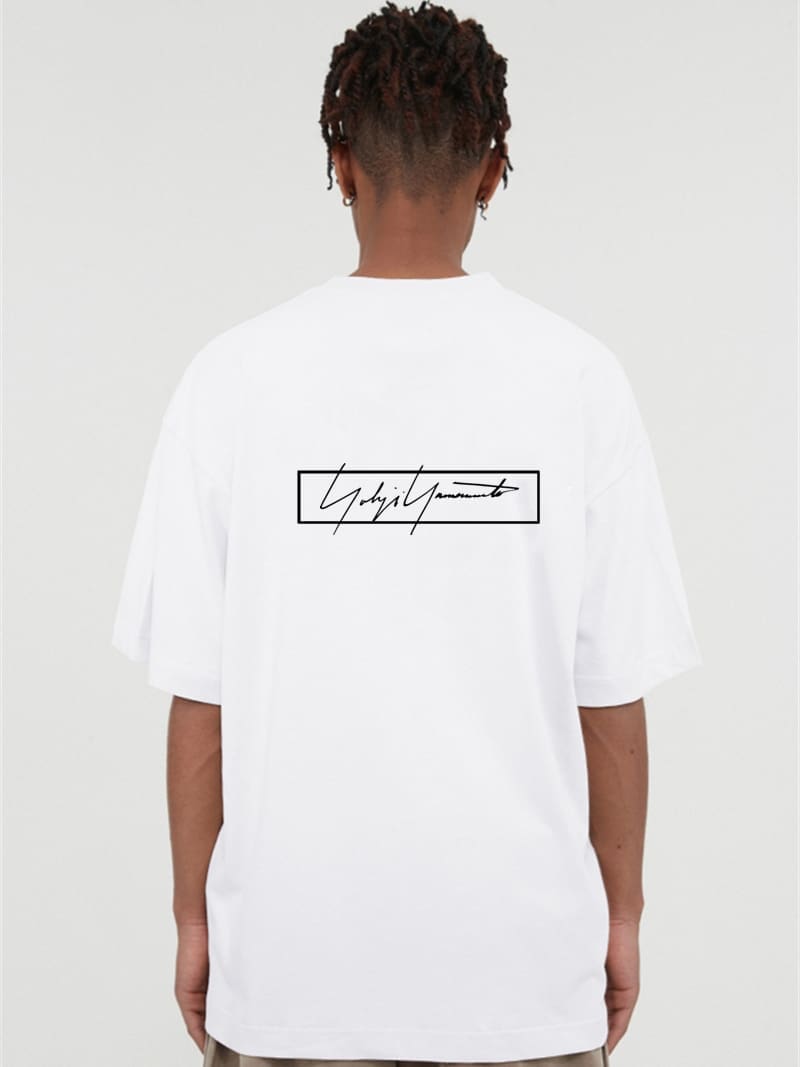 Yohji Yamamoto Box Signature Logo Tee