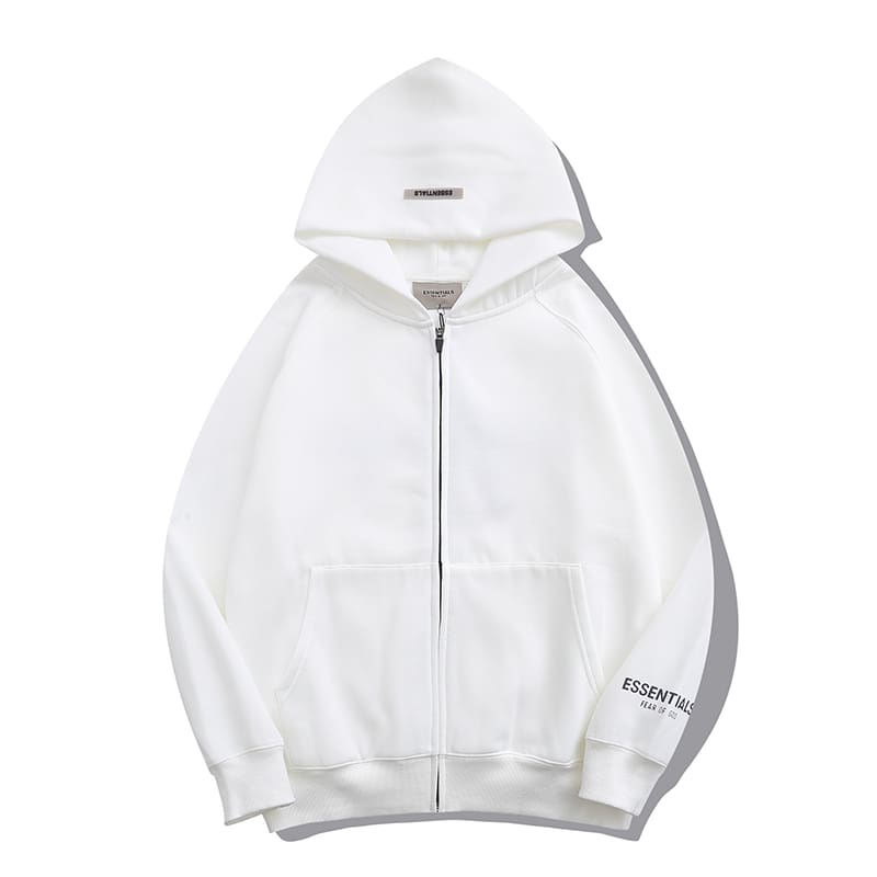 Fog Essentials High Street Zipper Sweater Hooded Coat