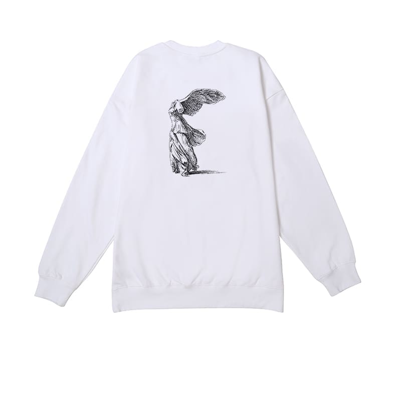 Yohji Yamamoto Sketch Folding Wing Angel Hoodie