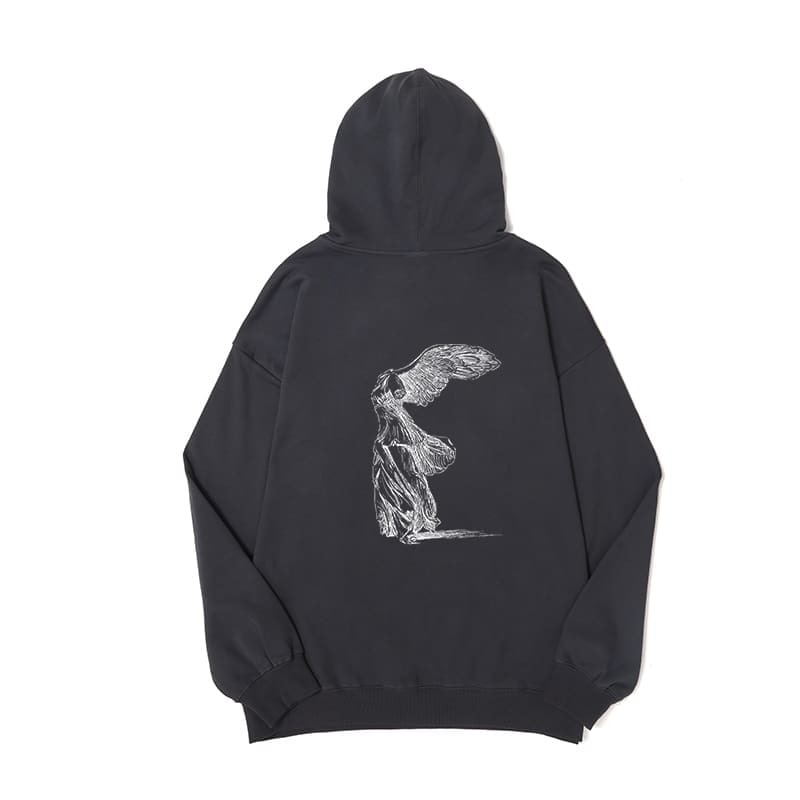 Yohji Yamamoto Sketch Folding Wing Angel Hoodie