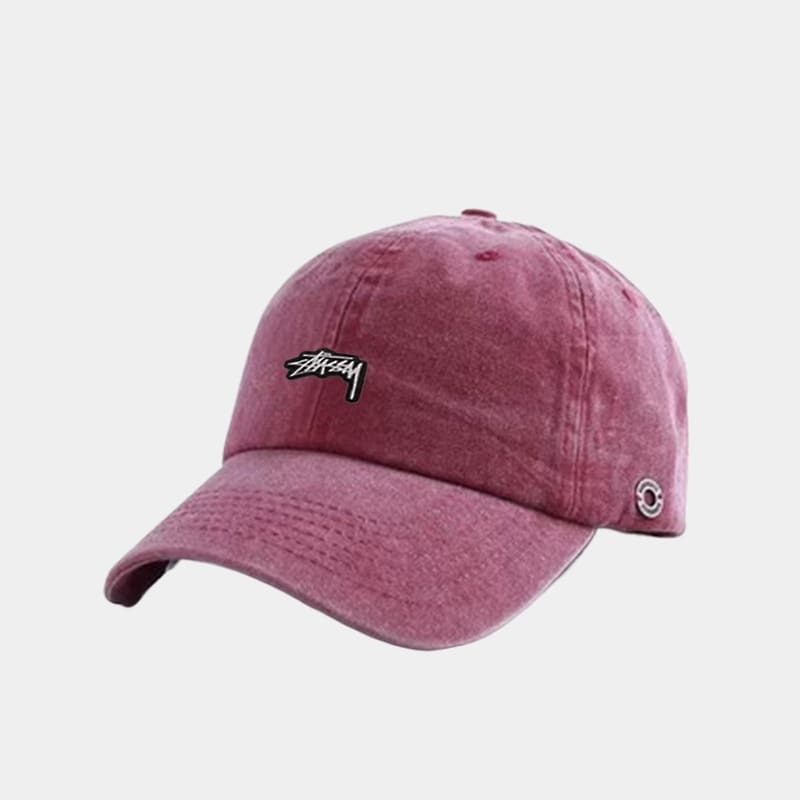 Stussy Washed Distressed Baseball Cap Summer Sun Hat for Men