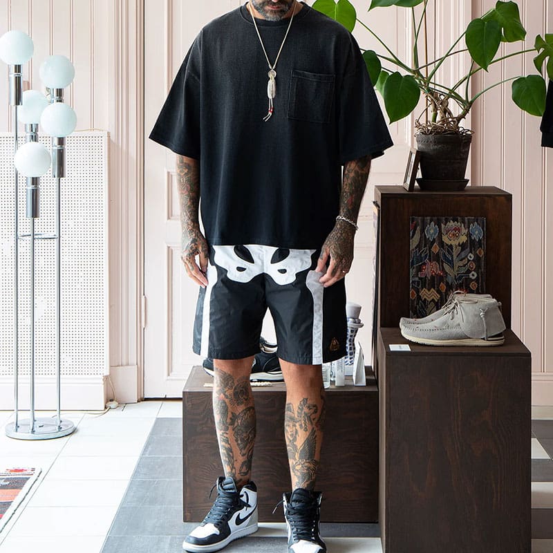 Kapital Hitian Hehong Bone Printed Casual Shorts