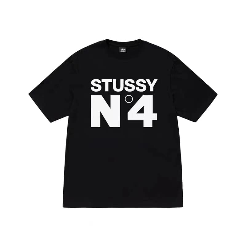 Stussy Crown Surfing Print Short Sleeve T-Shirt for Men and Women 1