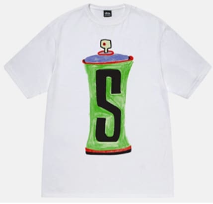 Stussy Crown Surfing Print Short Sleeve T-Shirt for Men and Women 1