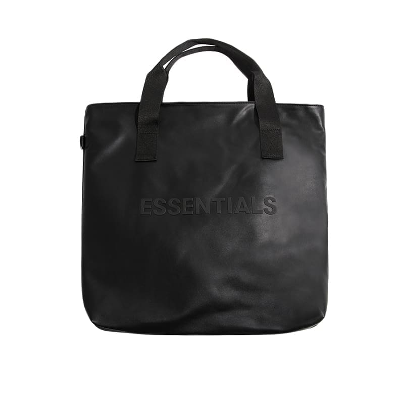 ESSENTIALS Tote Bag Soft Leather Shoulder Bag FOG Computer Handbag for Men and Women