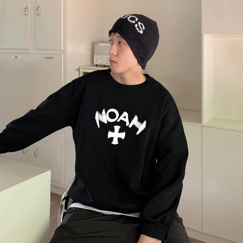 Noah Trach Cross Velvet Sweater 3