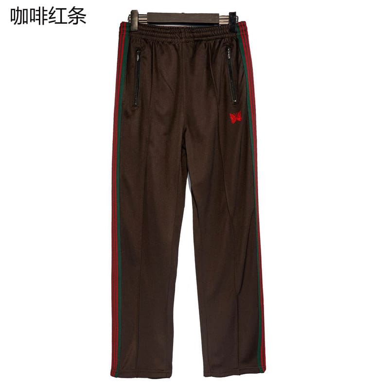 Needles Butterfly Embroidery Side Stripe Pants (Style 2)
