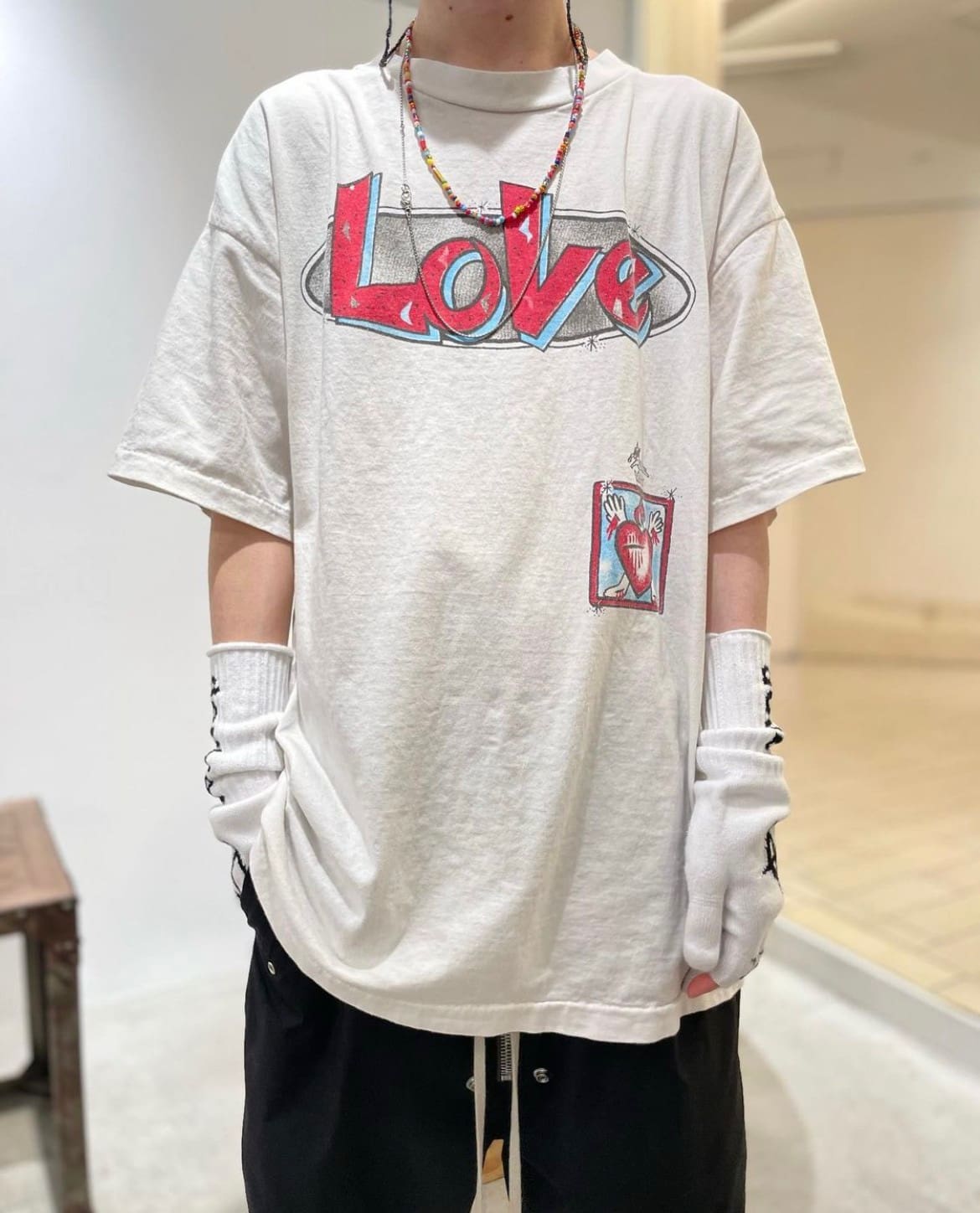 Saint Michael Love Tee Washed Vintage Cupid T-Shirt for Men and Women