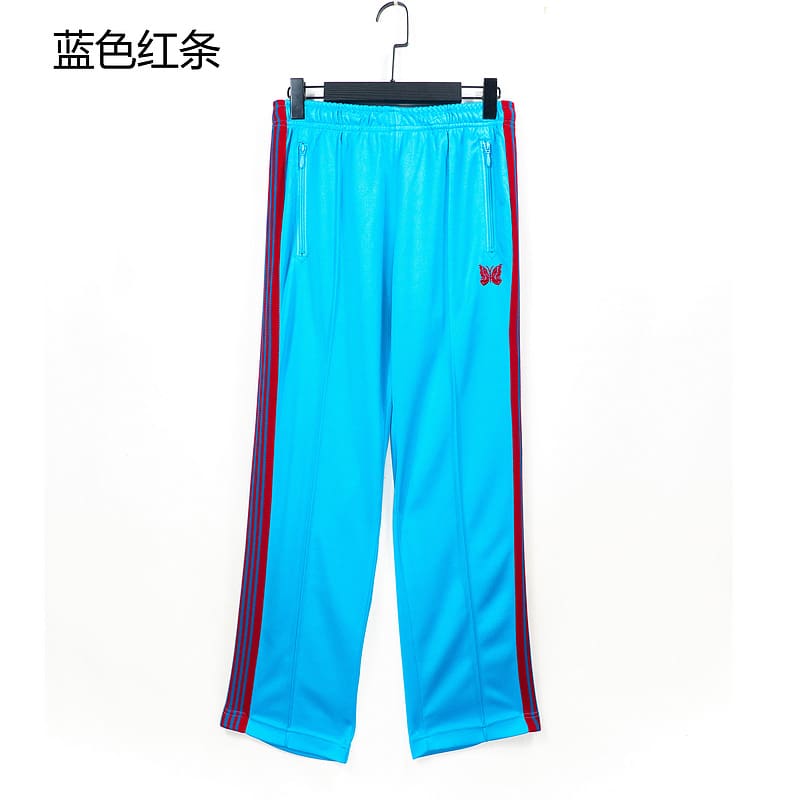 Needles Butterfly Embroidery Side Stripe Pants (Style 2)