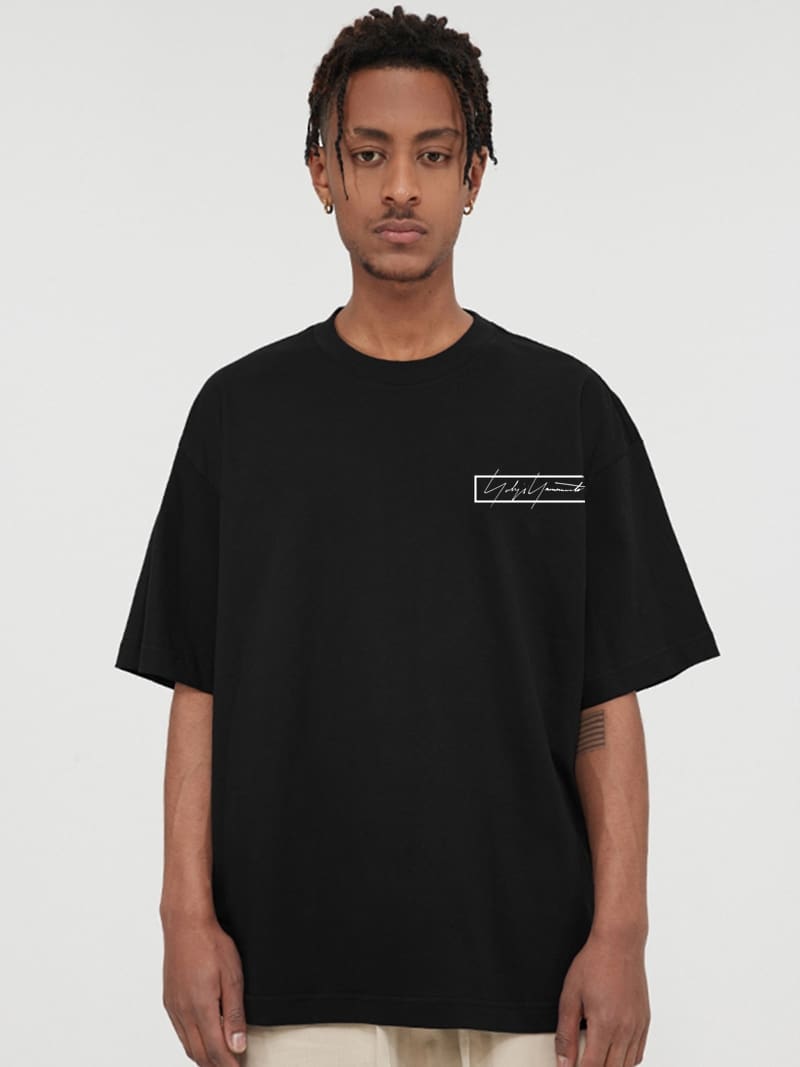 Yohji Yamamoto Box Signature Logo Tee