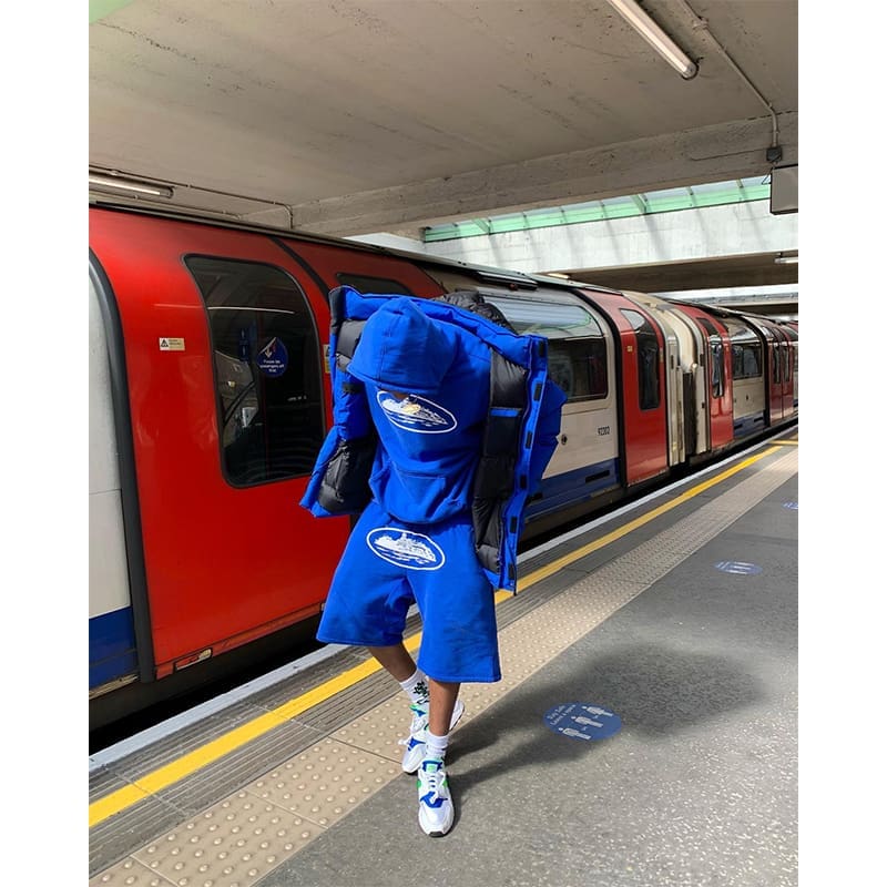 Corteiz Style Hip Hop Print Knitted Shorts