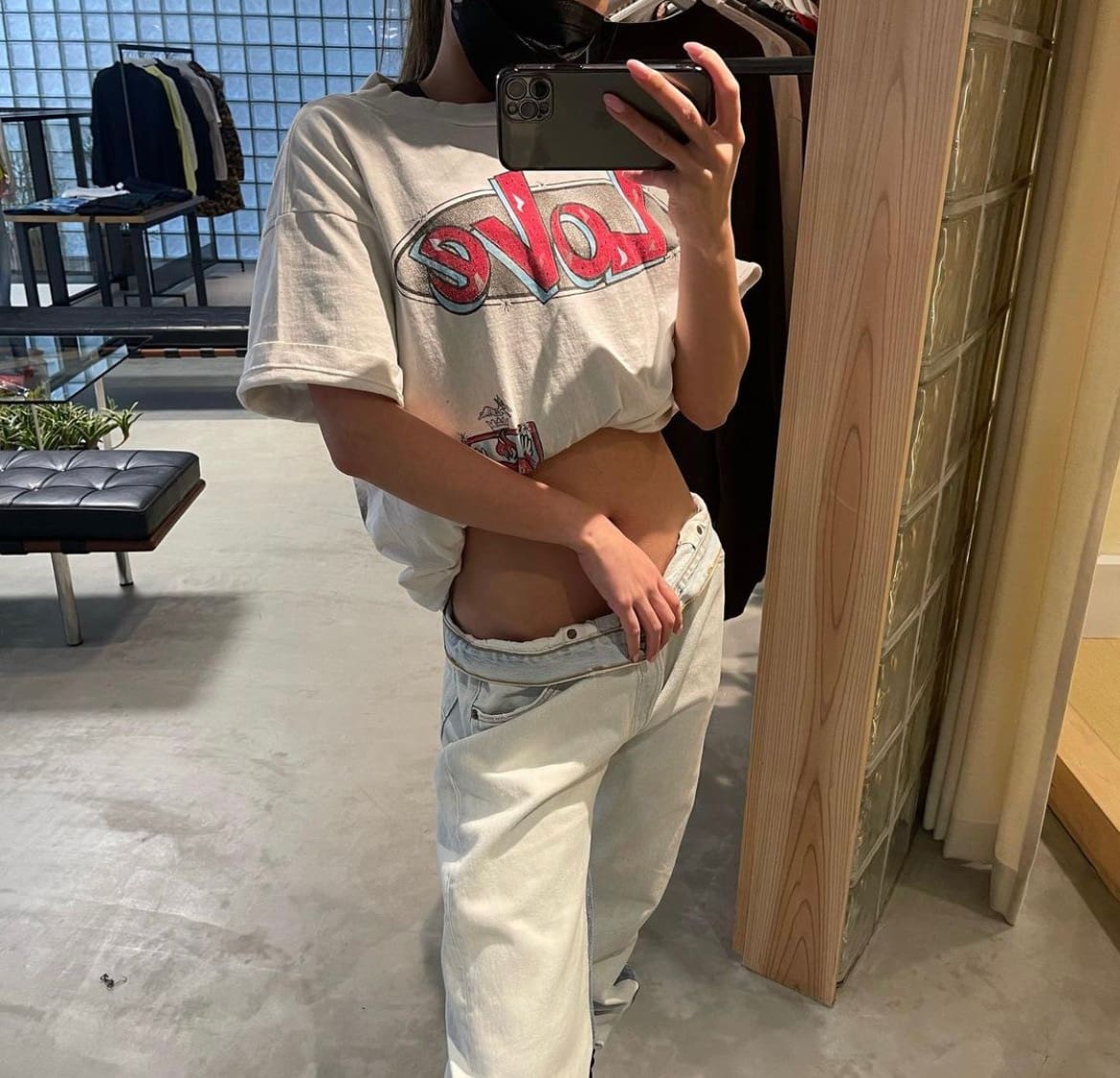 Saint Michael Love Tee Washed Vintage Cupid T-Shirt for Men and Women