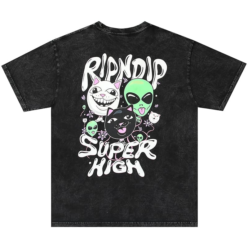 Ripndip Cheap Cat Distressed Short Sleeve Tee