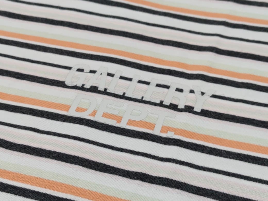 Gallery Dept Striped Splash-Ink T-Shirt